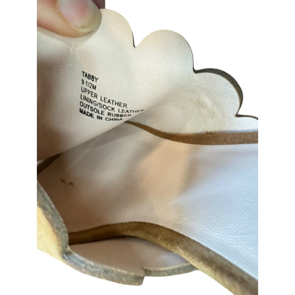 KATE SPADE Tabby Espadrille Wedge Sandals Sz 9.5 EUC $129 MSRP Tan Summer Raffia - Picture 7 of 12